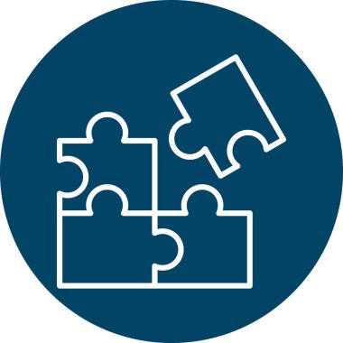 Bulmaca simgesi vektör çizimi