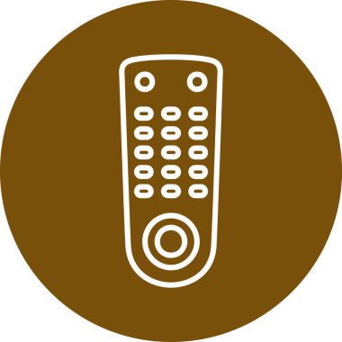 Uzaktan kumanda simgesi. vektör illüstrasyonu