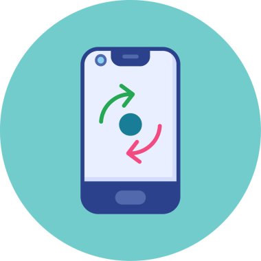 Beyaz arkaplanda izole edilmiş modada telefon simgesi