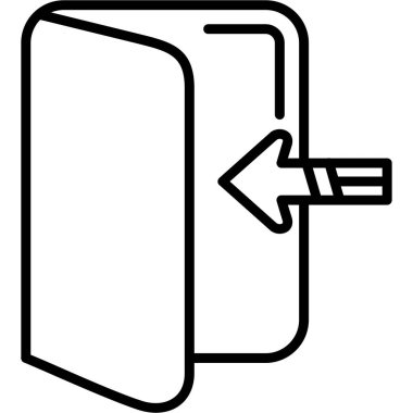 USB flash disk simgesi. Beyaz arkaplanda izole edilmiş web tasarımı için usb flash disk vektör simgesi