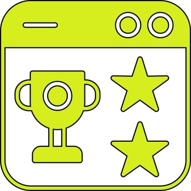 Yıldız. Web simgesi basit illüstrasyon