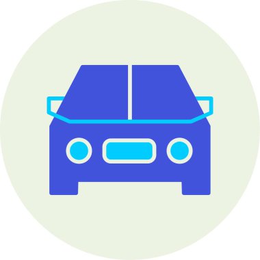 - Araba. Web simgesi basit illüstrasyon