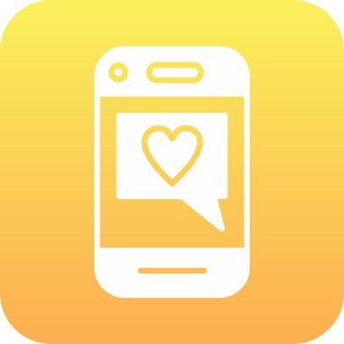 Akıllı telefon simgesinin vektör illüstrasyonu