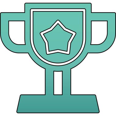 kupa simgesi vektör illüstrasyonu