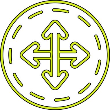 Yeşil ve beyaz arkaplan simgesinin vektör çizimi