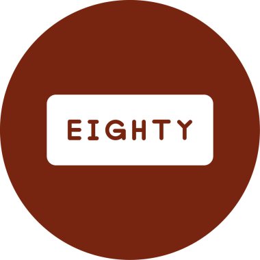 87 yıllık ikon vektör illüstrasyonu