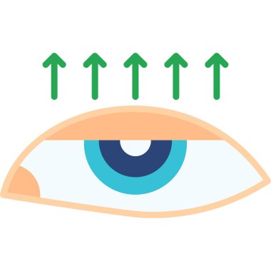 Göz simgesini vektör web ve mobil uygulaması tasarım, göz logo kavramı için izole üzerinde beyaz arka plan