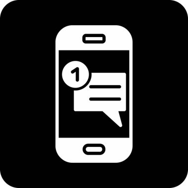 Sohbet Kutusu web simgesi, vektör illüstrasyonu