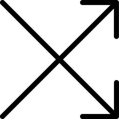 özet biçiminde yön ok simgesi