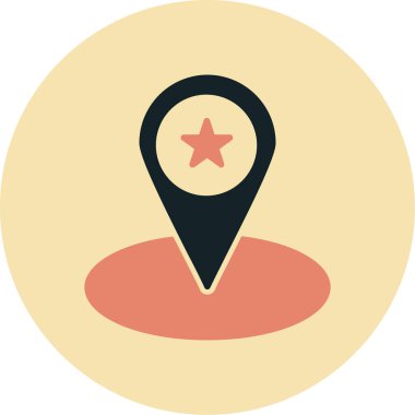 Konum pin vektör simgesi