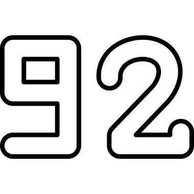 9 numaralı çizgi siyah ve beyaz.