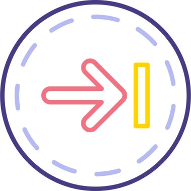 Ok. Web simgesi basit illüstrasyon