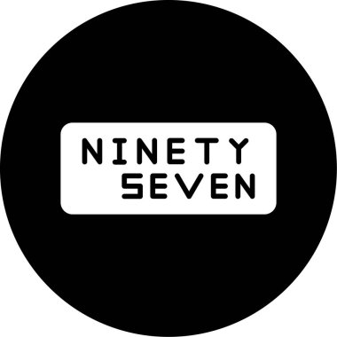 Beyaz arka planda 7-8 damgası. İşaretler ve semboller serisi. Çıkartma