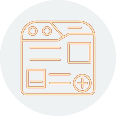 Web simgesi tasarımı illüstrasyonu