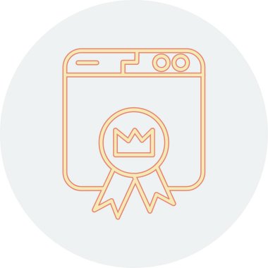 İzole edilmiş bir çizgi resim simgesi