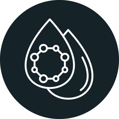 vektör su damla ico