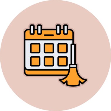 Takvim simgesi vektör illüstrasyonu