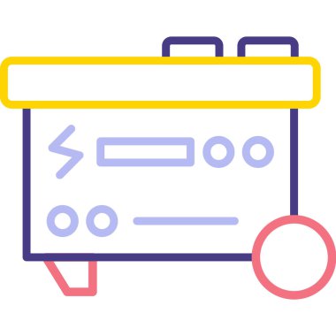 veri depolama. Web simgesi basit illüstrasyon