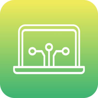 vektör lcd simgesi illüstrasyonu