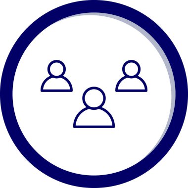 vektör insanlar simgesi, basit vektör illüstrasyonu