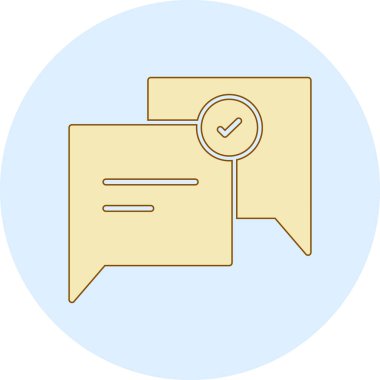 Konuş. Web simgesi basit illüstrasyon