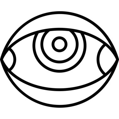 Göz simgesi vektör illüstrasyonu
