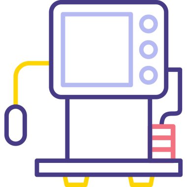 Elektrikli araba simgesi vektör illüstrasyonu