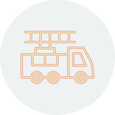 Benzersiz kamyon vektör simgesi