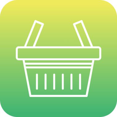 Arkaplanda alışveriş arabası simgesi izole edildi