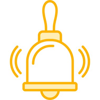 Zil. Web simgesi vektör illüstrasyonu