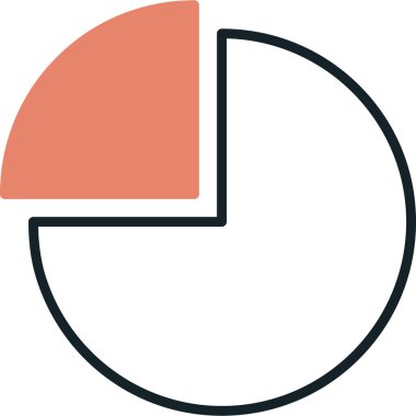 pasta grafiği vektör simgesi