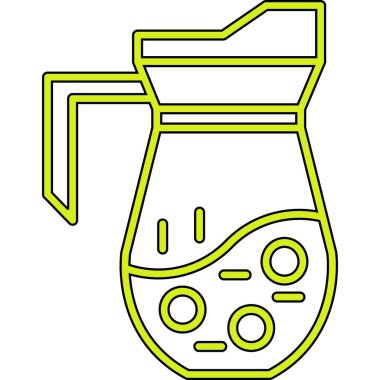 Kahve makinesi ve kahve makinesinin vektör çizimi