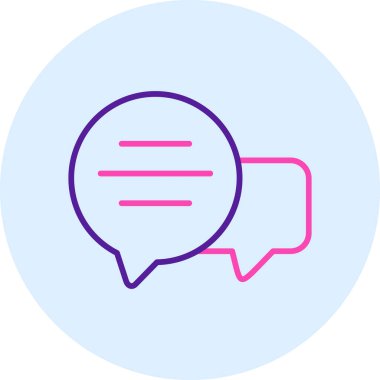 Konuş. Web simgesi basit illüstrasyon