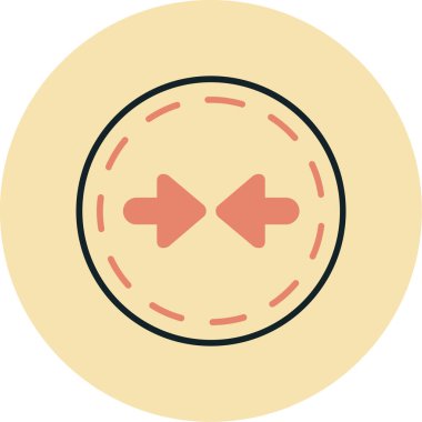 Tek bir simgenin vektör illüstrasyonu