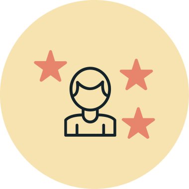 kullanıcı. Web simgesi basit illüstrasyon