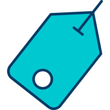 etiket simgesi vektör illüstrasyonu