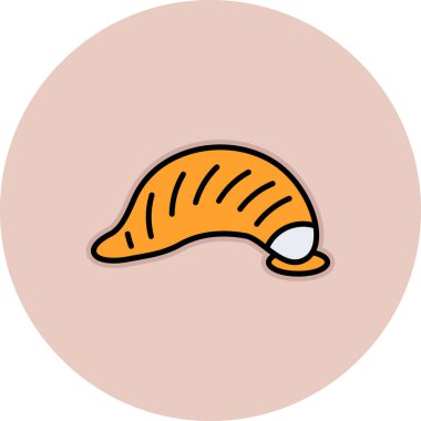 şirin zencefil rengi ikon vektör illüstrasyon tasarımı