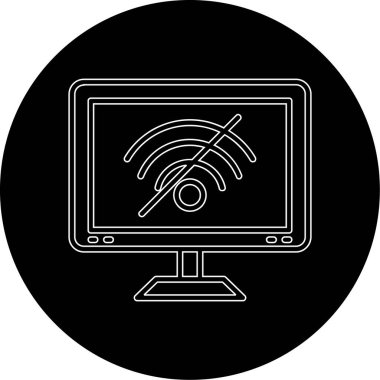 Moda tarzı izole edilmiş arka planda internet simgesi