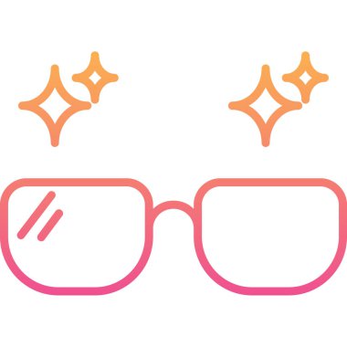 gözlük ikonu vektör illüstrasyonu