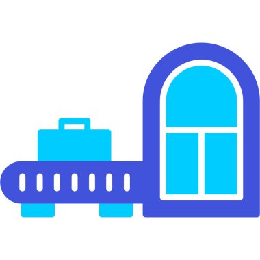 Bina. Web simgesi basit illüstrasyon