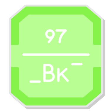 Kimyasal element simgesi. vektör illüstrasyonu