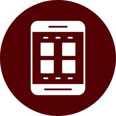 Vektör Mobil simge illüstrasyonu