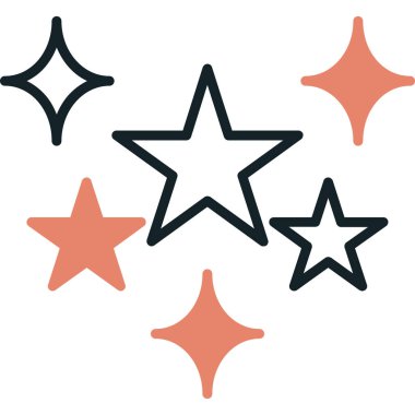 Projeniz için vektör yıldızları simgesi