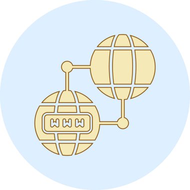 Bir robot simgesinin vektör illüstrasyonu