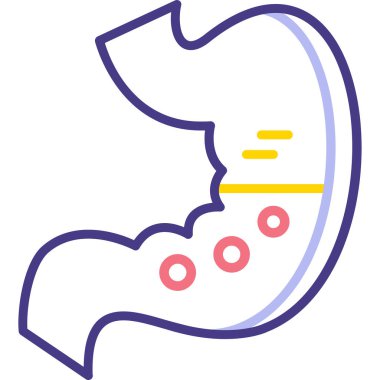 mide ikonu vektör illüstrasyonu