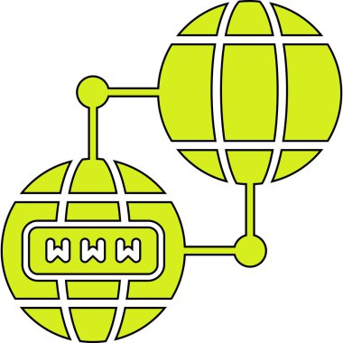 Vektör ağ web simgesi