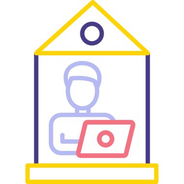 servis simgesi vektör illüstrasyonu