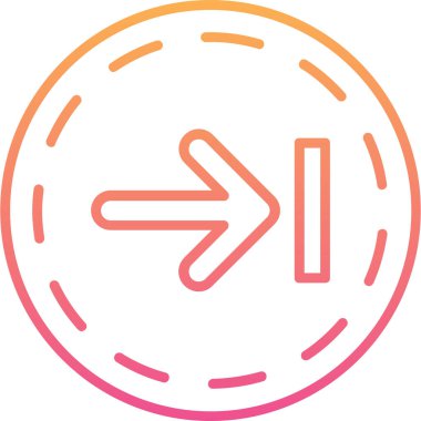 ok yönü ok simgesi ana hat biçiminde