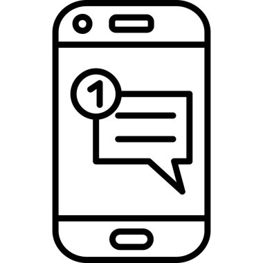 Konuş. Web simgesi basit illüstrasyon