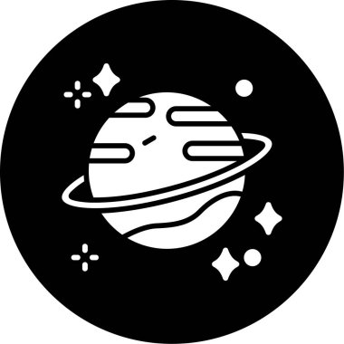 Astronomi gezegen alanı simgesi katı biçimde